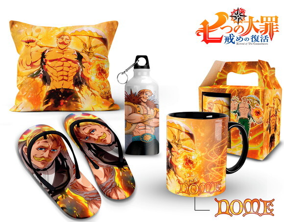 Caneca + Kit Nanatsu no Taizai Escanor Leão Orgulho - Mod 03