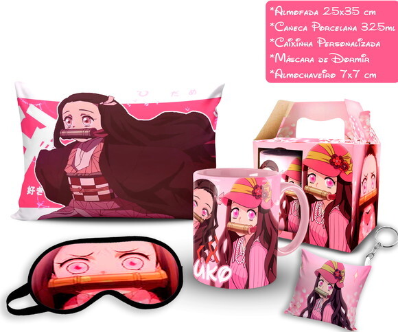 Caneca + Kit Nezuko Demon slayer - Mod 003