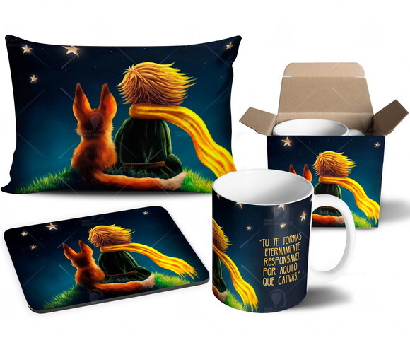 Caneca + Kit O Pequeno Príncipe - Mod 002