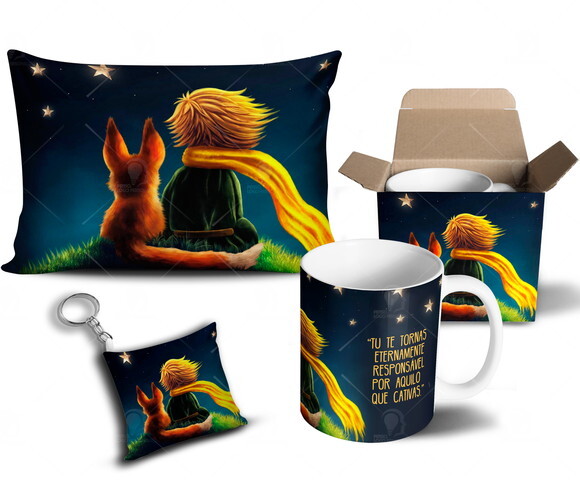Caneca + Kit O Pequeno Príncipe - Mod 001