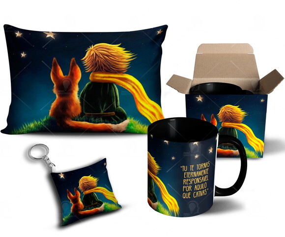 Caneca + Kit O Pequeno Príncipe - Mod 004