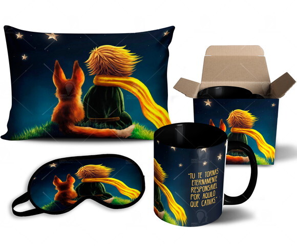 Caneca + Kit O Pequeno Príncipe - Mod 006