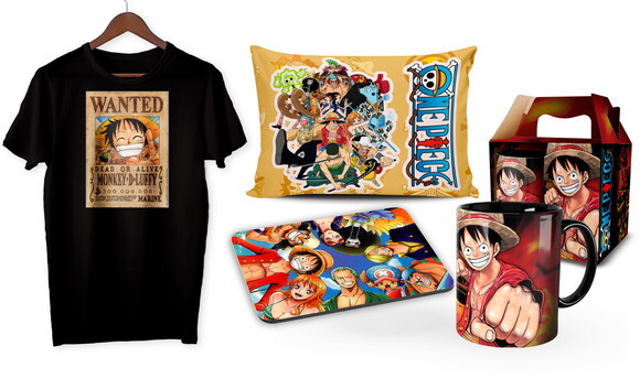 Caneca + Kit One Piece Personalizado - Mod 001