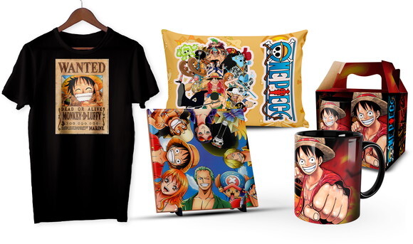 Caneca + Kit One Piece Personalizado - Mod 004