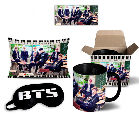 Caneca + Kit Personalizado BTS K-POP - Mod 006