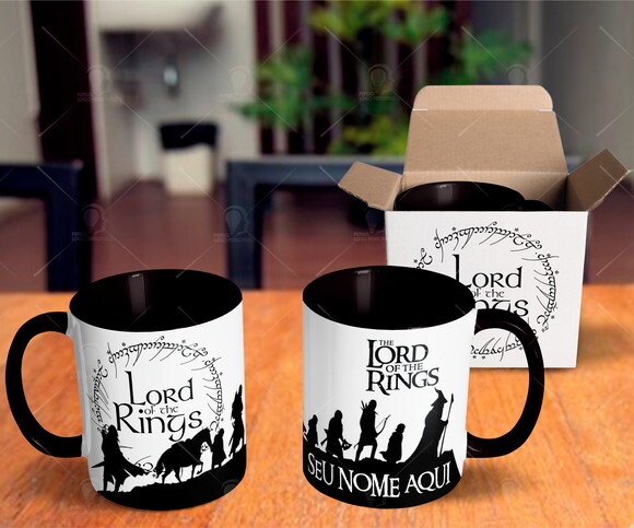 Caneca + Kit Personalizado Filme O Senhor do Anéis