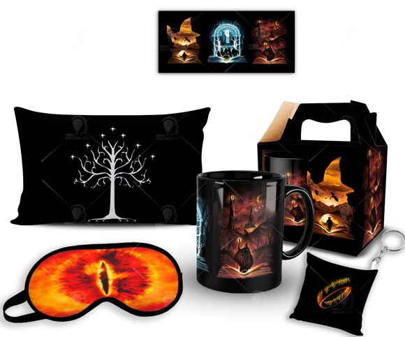 Caneca + Kit Personalizado Filme O Senhor do Anéis - Mod 002