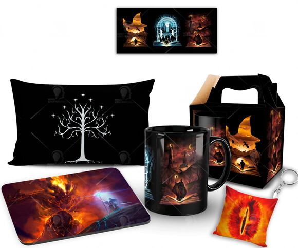 Caneca + Kit Personalizado Filme O Senhor do Anéis - Mod 001