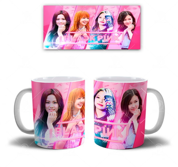 Caneca + Kit Personalizado Grupo BlackPink - Mod 003