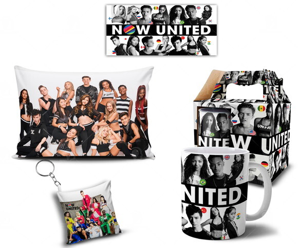 Caneca + Kit Personalizado Grupo Now United - Mod 005