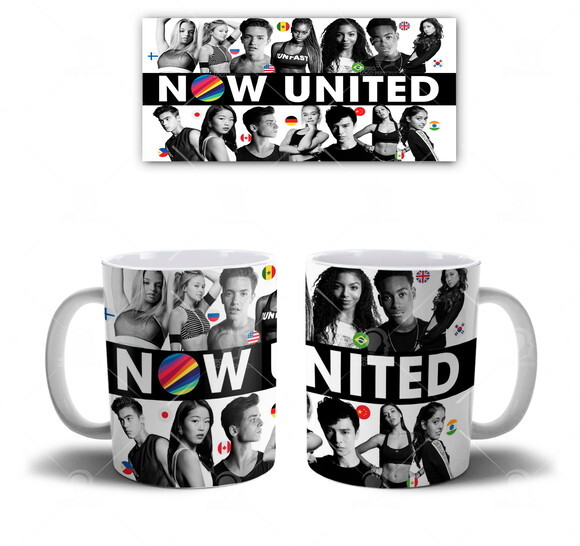 Caneca + Kit Personalizado Grupo Now United - Mod 005