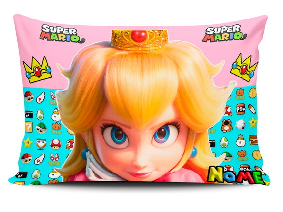 Caneca + Kit Personalizado Princesa Peach com Nome