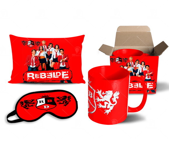 Caneca + Kit Personalizado Rebelde Banda RBD - Mod 010