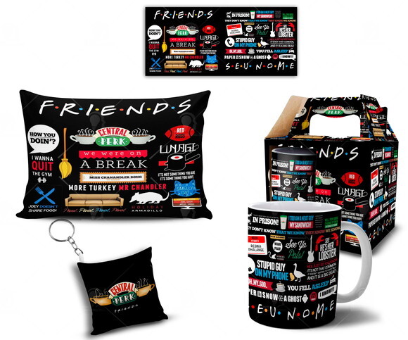 Caneca + Kit Personalizado Série Friends + Caixa - Mod 001
