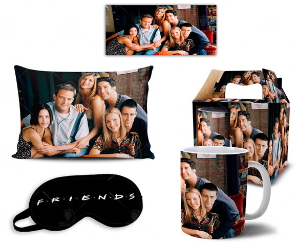 Caneca + Kit Personalizado Série Friends + Caixa - Mod 003