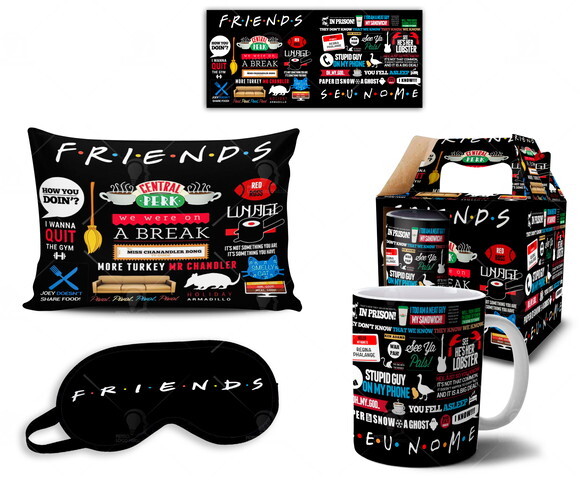Caneca + Kit Personalizado Série Friends + Caixa - Mod 002