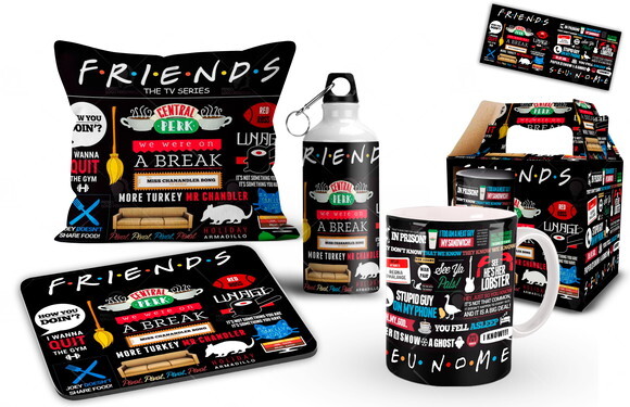 Caneca + Kit Personalizado Série Friends com Nome - Mod 001