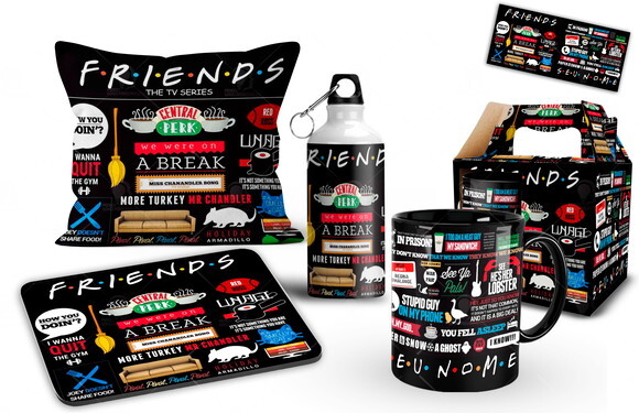 Caneca + Kit Personalizado Série Friends com Nome - Mod 003