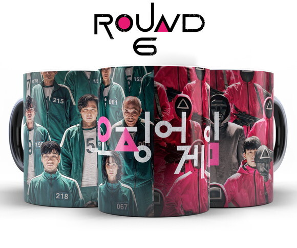 Caneca + Kit Personalizado Série Round 6 - Mod 001