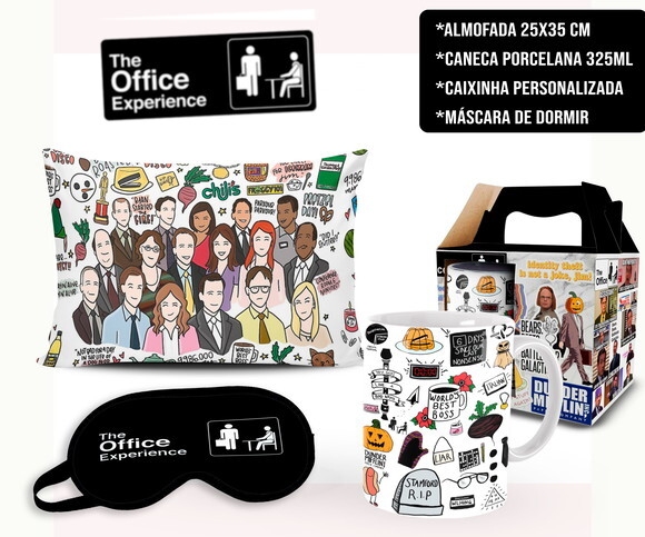Caneca + Kit Personalizado Série The Office com Nome
