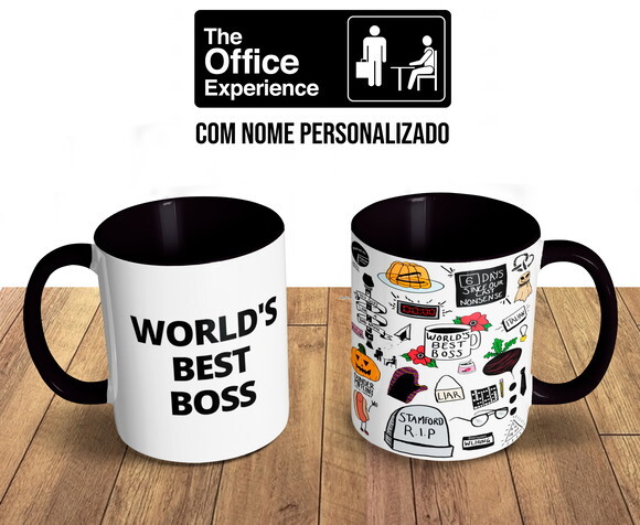 Caneca + Kit Personalizado Série The Office com Nome