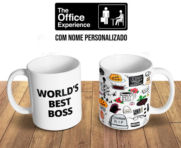 Caneca + Kit Personalizado Série The Office com Nome