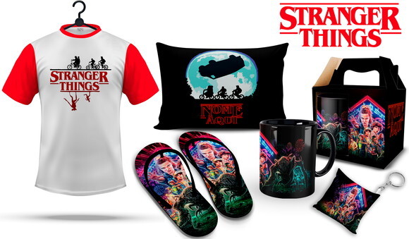 Caneca + Kit Personalizado Stranger Things - Mod001