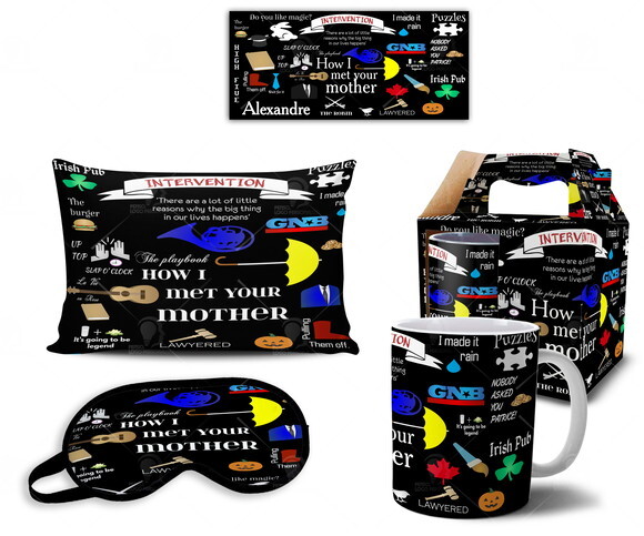 Caneca + Kit Série How I Met Your Mother com Nome - Mod 001