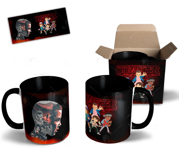 Caneca + Kit Série Stranger Things Netflix - Mod 006