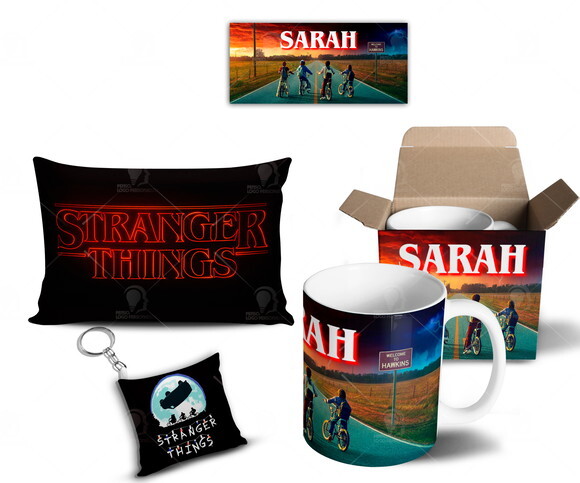 Caneca + Kit Série Stranger Things Netflix - Mod 007