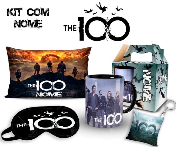 Caneca + Kit Série The 100 com Nome Personalizado - Mod002
