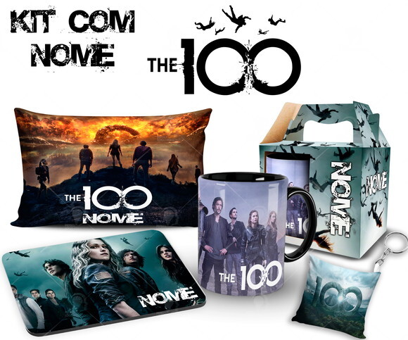 Caneca + Kit Série The 100 com Nome Personalizado - Mod001