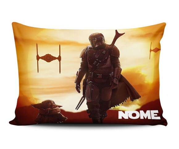 Caneca + Kit Série The Mandalorian com Nome Personalizado