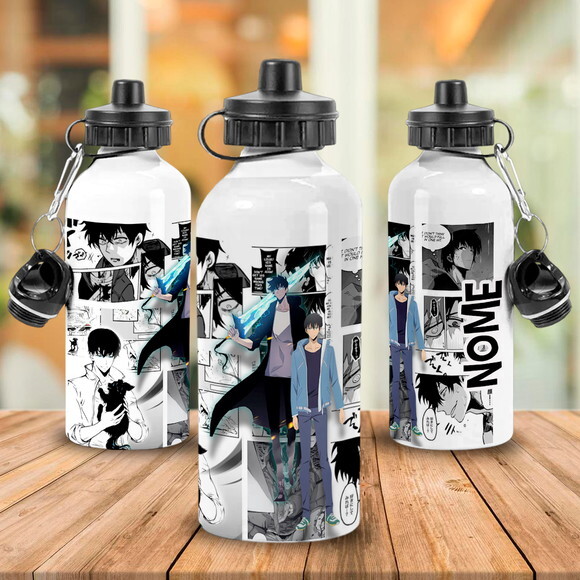 Caneca + Kit Solo Leveling com Nome Personalizado