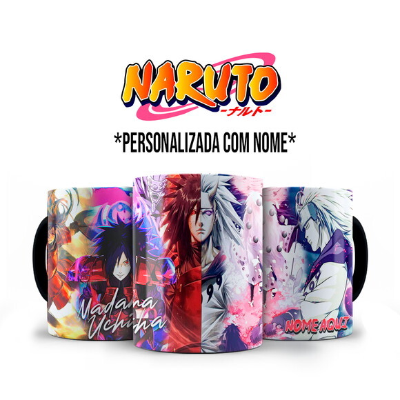 Caneca + Kit Uchiha Madara com Nome Personalizado