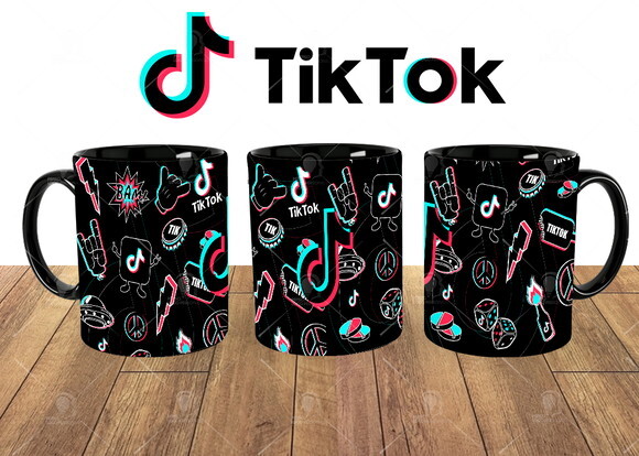 Caneca + Kit Tik Tok Personalizado - Mod002