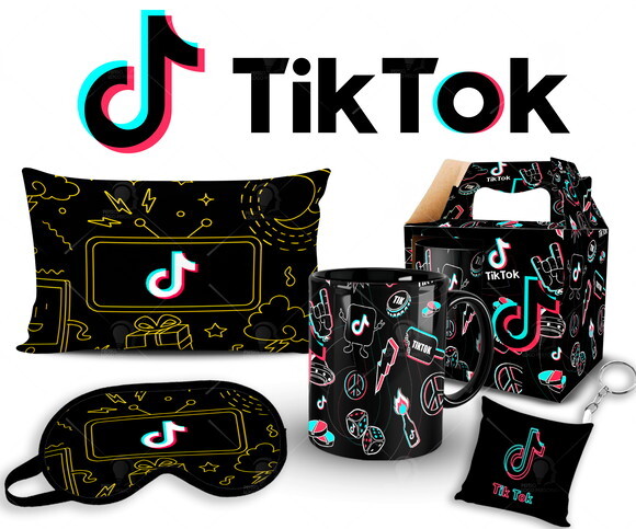 Caneca + Kit Tik Tok Personalizado - Mod001