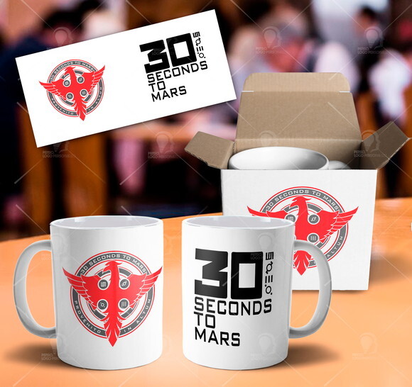 Caneca 30 Seconds to Mars Banda Rock - Mod 001