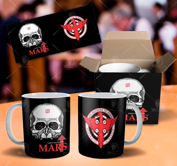 Caneca 30 Seconds to Mars Banda Rock - Mod 002