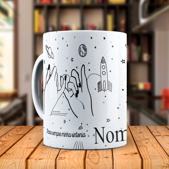 Caneca Amigas Juramento com Nome Personalizado