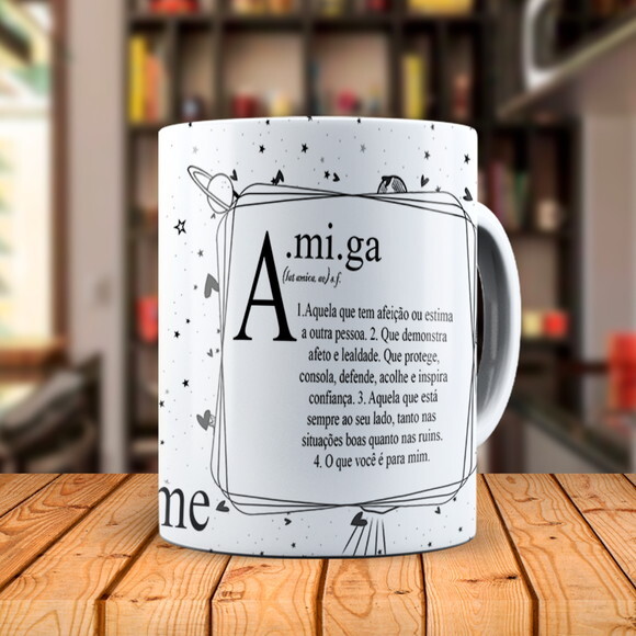 Caneca Amigas Juramento com Nome Personalizado