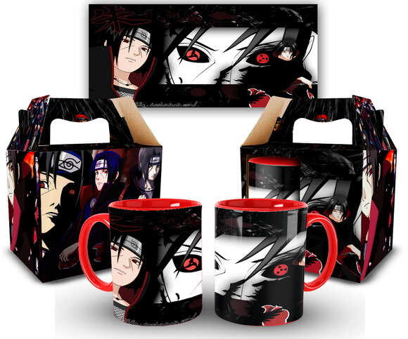 Caneca Anime Naruto Shippuden Uchiha Itachii 1 unidade