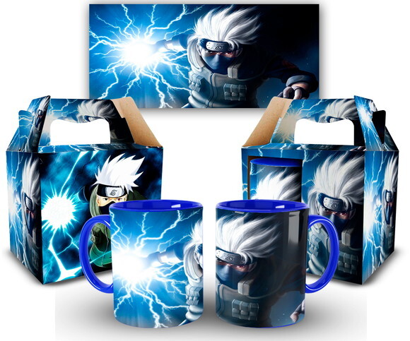 Caneca Anime Naruto Shippuden Hatake Kakashi 1 unidade