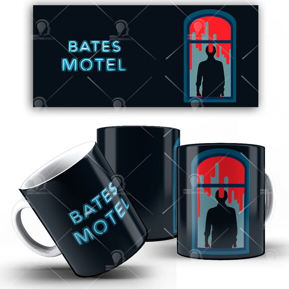 Caneca Bates Motel série Netflix + Caixinha Mod 003