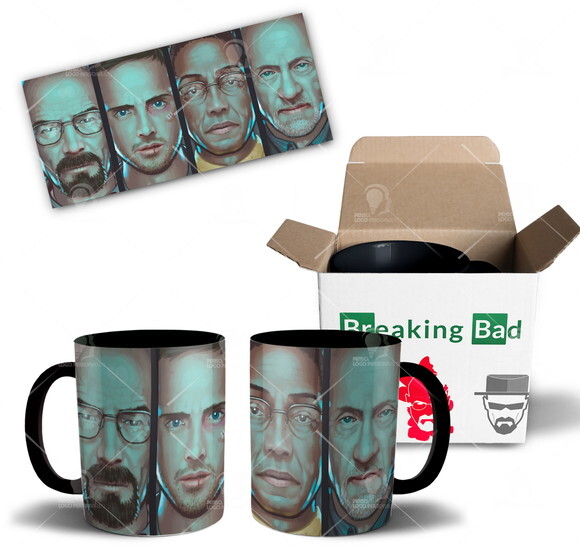 Caneca Breaking Bad série + caixinha personalizada Mod 004