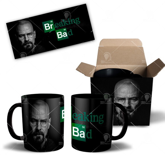 Caneca Breaking Bad série + caixinha personalizada Mod 012