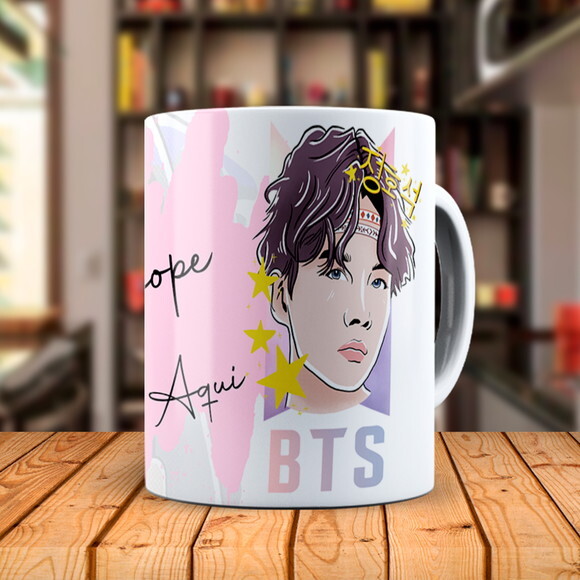 Caneca BTS J-Hope + Almofada Personalizada com Nome