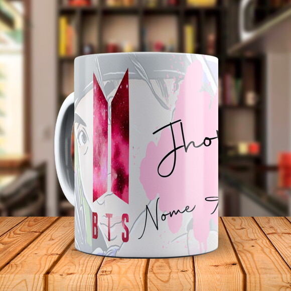 Caneca BTS J-Hope + Almofada Personalizada com Nome
