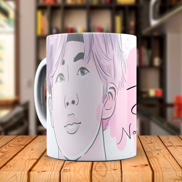 Caneca BTS Jin + Almofada Personalizada com Nome