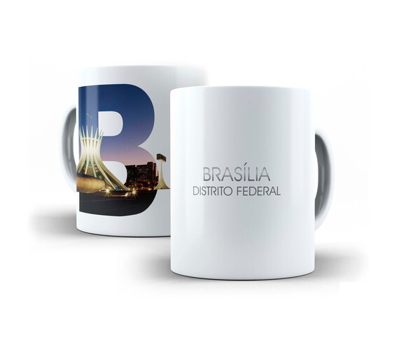 Caneca Cidade Turística Brasília Distrito Federal - Mod 001